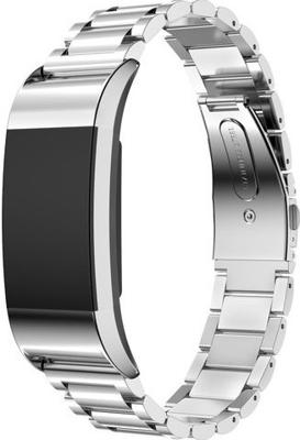 Fitbit Charge 2 Kralen Stalen Schakel Band - Zilver Fitbit Charge 2 Kralen Stalen Schakel Band - Zilver