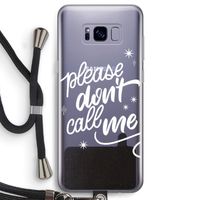 Don't call: Samsung Galaxy S8 Transparant Hoesje met koord