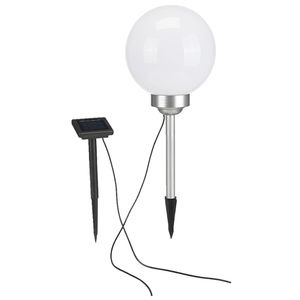 Solar tuinlamp/prikspot bol met roterende functie op zonne-energie 20 cm