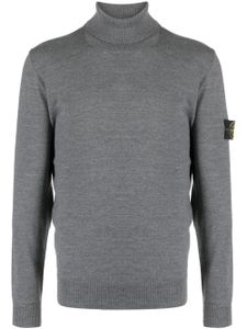 Stone Island pull en coton à col roulé - Gris