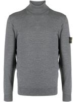 Stone Island pull en coton à col roulé - Gris