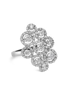 LEO PIZZO bague Crops en or blanc 18ct ornée de diamants - Argent