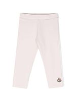 Moncler Enfant legging à patch logo - Rose