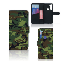 Motorola G8 Power Telefoon Hoesje Army Dark