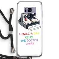 Smile: Samsung Galaxy S8 Transparant Hoesje met koord