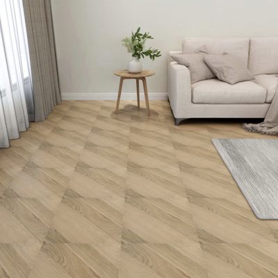 VidaXL Vloerplanken 20 st zelfklevend 1,86 m² pvc gestreept bruin