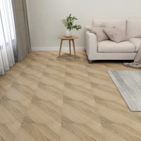 VidaXL Vloerplanken 20 st zelfklevend 1,86 m² pvc gestreept bruin