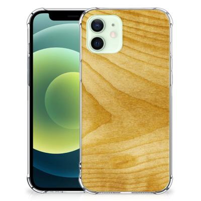 iPhone 12 Mini Stevig Telefoonhoesje Licht Hout iPhone 12 Mini Stevig Telefoonhoesje Licht Hout