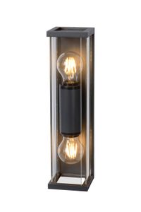 Lucide CLAIRE - Wandlamp Buiten - 2xE27 - IP54 - Antraciet