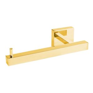 Tres Quadro toiletrol houder vierkant 24k Goud glans
