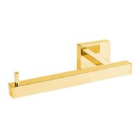 Tres Quadro toiletrol houder vierkant 24k Goud glans