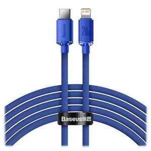 Baseus Crystal Shine USB-C / Lightning Kabel CAJY000303 - 2m - Blauw