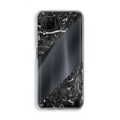 Zwart marmer: Huawei P40 Lite Transparant Hoesje