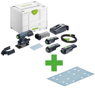 Festool RTSC 400 3,0 I-Set Accu Vlakschuurmachine 18V 3.0Ah in Systainer incl. ERGO Adapter - 578133