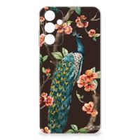 Samsung Galaxy A15 | TPU Hoesje | Pauw met Bloemen Samsung Galaxy A15 | TPU Hoesje | Pauw met Bloemen
