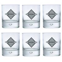 Durobor Whisky tumbler glazen - 6x - Disco serie - transparant - 290 ml