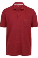 OLYMP Casual Modern Fit Polo shirt Korte mouw donkerrood - thumbnail