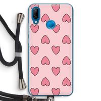 Ondersteboven verliefd: Huawei P20 Lite Transparant Hoesje met koord