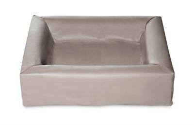 Bia bed kunstleer hoes hondenmand taupe