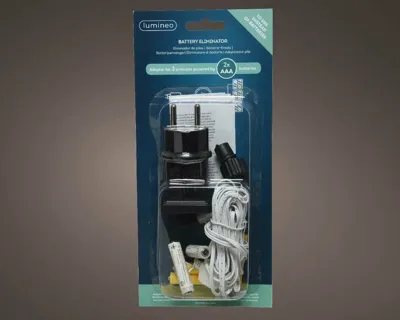 Batterij vervanger 3x 2x aaa wit