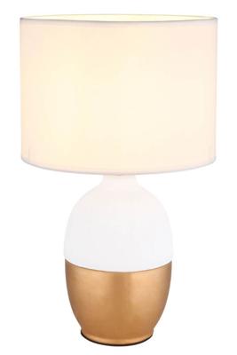 Globo Gouden tafellampValentino met wit - 21627W