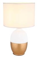 Globo Gouden tafellampValentino met wit - 21627W