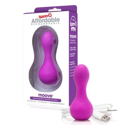 the screaming o - charged affordable rechargeable moove vibe paars