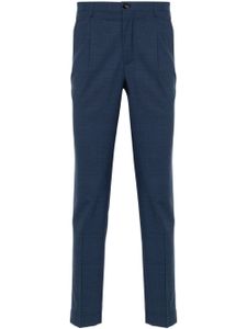 Incotex pantalon en laine vierge à coupe fuselée - Bleu