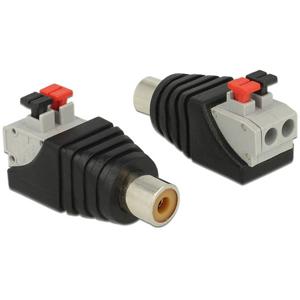 Delock 65565 Cinch Adapter [1x Cinch-koppeling - 1x Bus] Zwart, Grijs, Rood