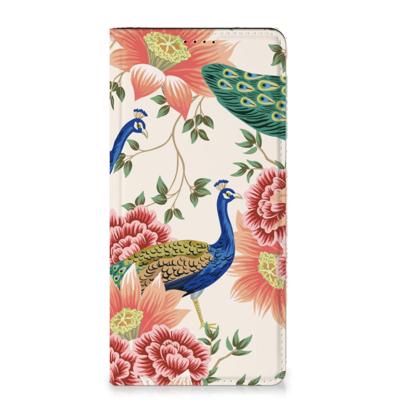 Smartphone hoesje voor Samsung Galaxy A15 Pink Peacock Smartphone hoesje voor Samsung Galaxy A15 Pink Peacock