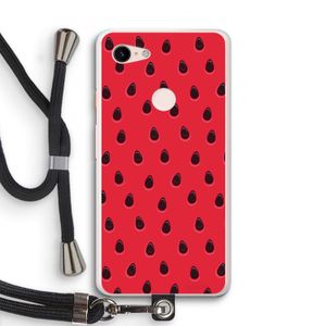 Watermelon: Pixel 3 XL Transparant Hoesje met koord