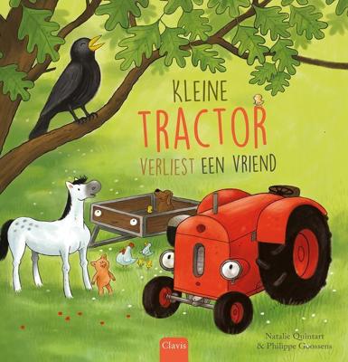 Kleine tractor verliest een vriend