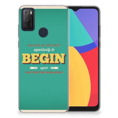 Alcatel 1S (2021) | Siliconen hoesje | met naam Quote Begin Alcatel 1S (2021) | Siliconen hoesje | met naam Quote Begin