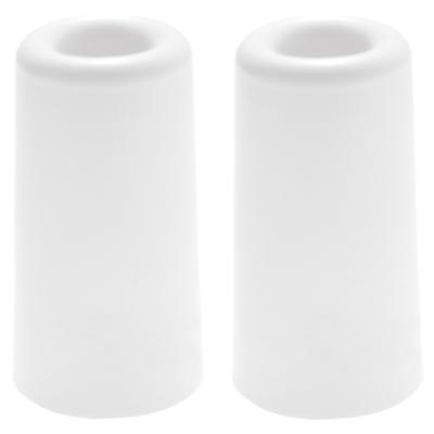Benson Deurbuffers / deurstoppers rubbers - 2x - wit -75 x 40 mm - met schroefbevestiging