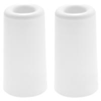 Benson Deurbuffers / deurstoppers rubbers - 2x - wit -75 x 40 mm - met schroefbevestiging