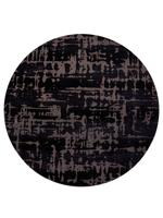 Louis de Poortere - Rond vloerkleed Baobab Structures 9200 Black water - 240 rond