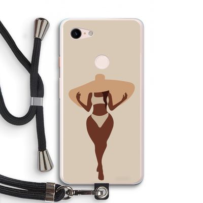 Let's get salty: Pixel 3 XL Transparant Hoesje met koord