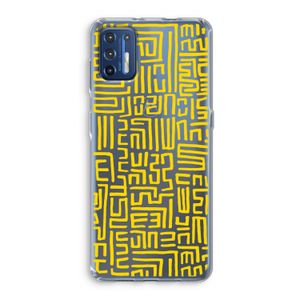 Majorelle Blue Print: Motorola Moto G9 Plus Transparant Hoesje