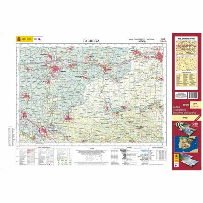Topografische kaart 389 MT50 Tárrega | CNIG - Instituto Geográfico Nacional1