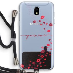 Kusjes: Samsung Galaxy J5 (2017) Transparant Hoesje met koord