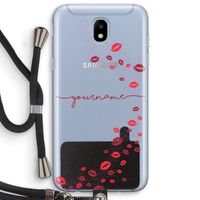 Kusjes: Samsung Galaxy J5 (2017) Transparant Hoesje met koord