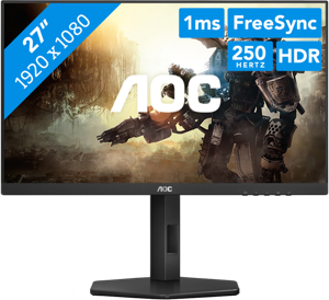 AOC 27G4X computer monitor 68,6 cm (27") 1920 x 1080 Pixels Full HD LED Zwart