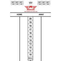 Bulls Dart Scorebord Flex 30x45 cm Bulls Dart Scorebord Flex 30x45 cm