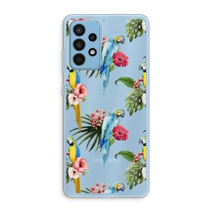 Kleurrijke papegaaien: Samsung Galaxy A52 Transparant Hoesje