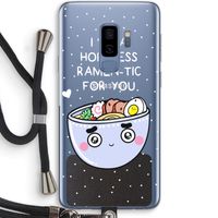 I'm A Hopeless Ramen-Tic For You: Samsung Galaxy S9 Plus Transparant Hoesje met koord