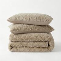 Dekbedovertrek Teddy Faux Fur Syon - Taupe - Eenpersoons (140x200 Cm) - Taupe Microvezel Teddy - Effen - Sleeptime - Dekbed-Discounter.nl