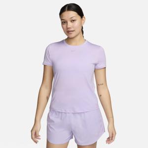 Nike One Classic Dri fit Sportshirt Dames Lila maat XS