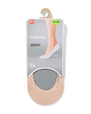 HEMA Damesfooties naadloos - 2 paar naturel (naturel)