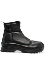 Guidi bottines en cuir à fermeture zippée - Noir Guidi bottines en cuir à fermeture zippée - Noir