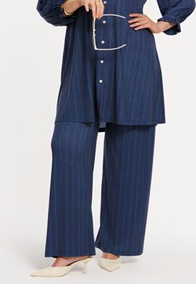 Yoek Broek PINSTRIPE | Blauw | Maat 46/48